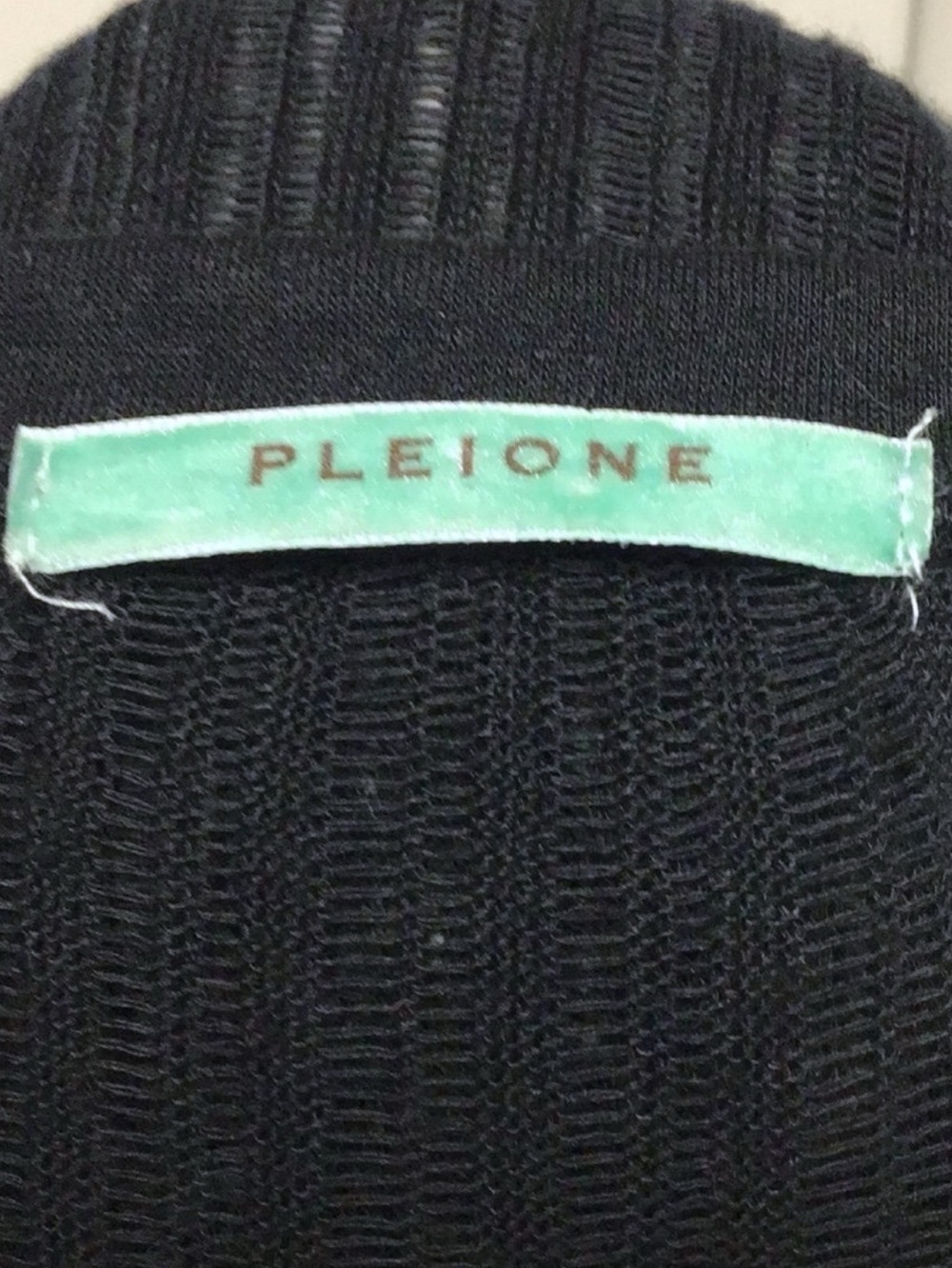 Pleione Women’s Short Sleeve Crew Neck Bat-Wing Sheer Pullover Top, Black,  S - Picture 6 of 7